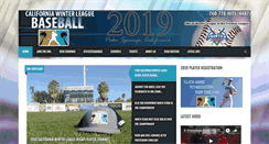 Desktop Screenshot of californiawinterleague.com